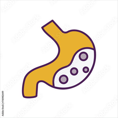 Stomach icon editable stock vector stock