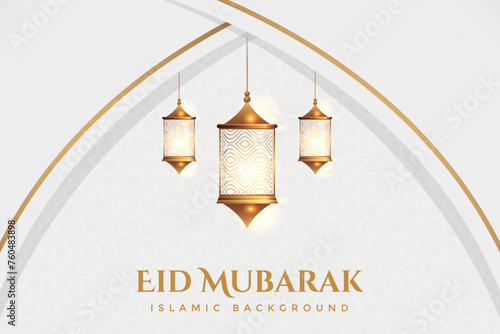Vector elegant luxurious ramadan, eid al-fitr, islamic background decorative greeting card