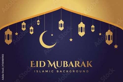 Vector elegant luxurious ramadan, eid al-fitr, islamic background decorative greeting card