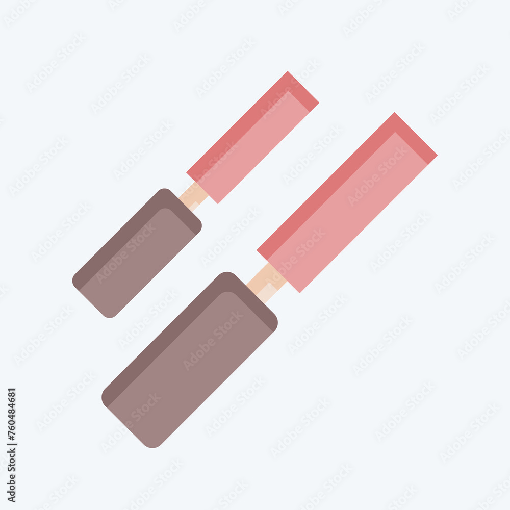 Icon Wood Chisel. related to Carpentry symbol. flat style. simple design editable. simple illustration Icon Wood Chisel. related to Carpentry symbol. flat style. simple design editable. simple illustration