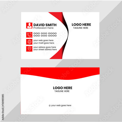  modern creative business card and name card,horizontal simple clean template vector design, layout in rectangle size