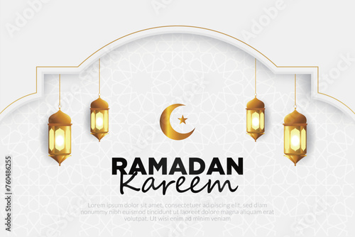 Vector elegant luxurious ramadan, eid al-fitr, islamic background decorative greeting card
