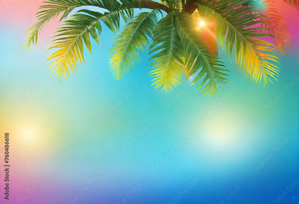 Summer Gradient Wallpaper, Gradient, Wallpaper, Summer, Seasonal, Sunny, Warm, Bright, Vibrant, Colorful, Relaxing, Tropical, Beach, Vacation, Leisure, AI Generated