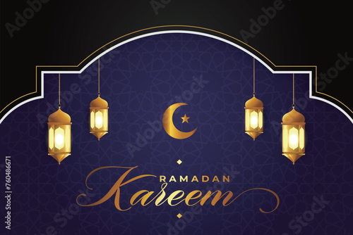 Vector elegant luxurious ramadan, eid al-fitr, islamic background decorative greeting card