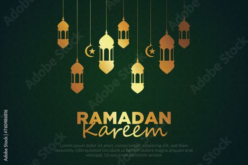 Vector elegant luxurious ramadan, eid al-fitr, islamic background decorative greeting card