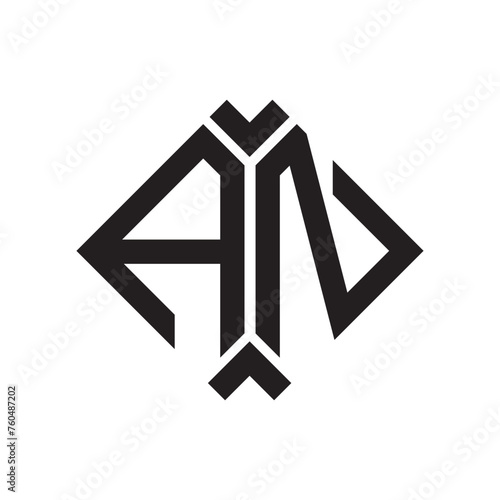 AN letter logo design.AN creative initial AN letter logo design . AN creative initials letter logo concept.
