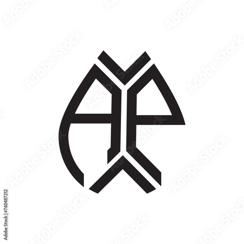 AP letter logo design.AP creative initial AP letter logo design . AP creative initials letter logo concept. photo