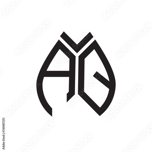AQ letter logo design.AQ creative initial AQ letter logo design . AQ creative initials letter logo concept.