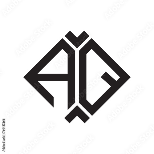 AQ letter logo design.AQ creative initial AQ letter logo design . AQ creative initials letter logo concept.