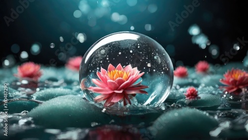 floweron bubble photo