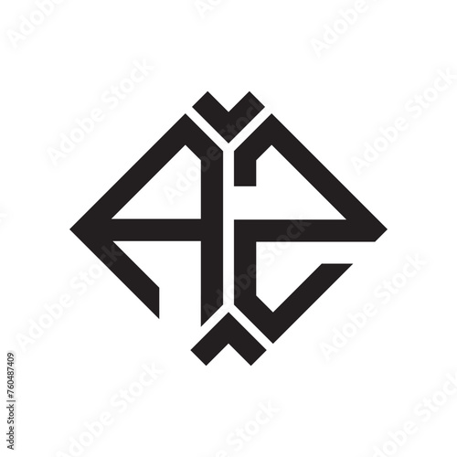 AZ letter logo design.AZ creative initial AZ letter logo design . AZ creative initials letter logo concept.