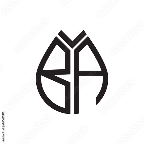 BA letter logo design.BA creative initial BA letter logo design . BA creative initials letter logo concept.