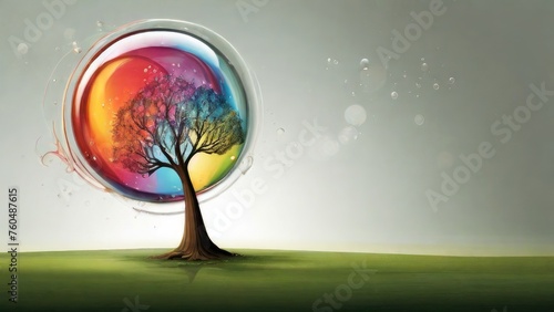 tree in the bubble