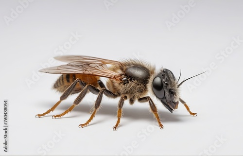 bee on white background © big bro