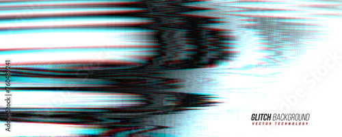 Glitch background. Abstract noise effect, error signal, television technical problem. Vector illustration.