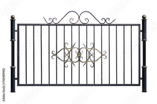 Iron decorative fence.