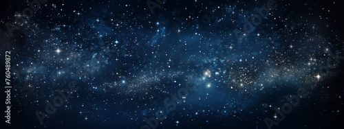 Blue Starfield with Dusty Nebula