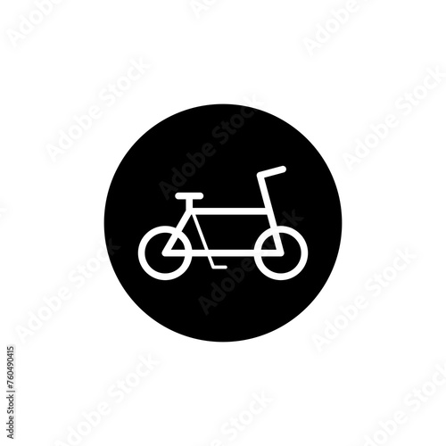  Bicycle icon in vector. Flat style icon design. Bicycle icon vector illustration. Pictogram isolated on white background.