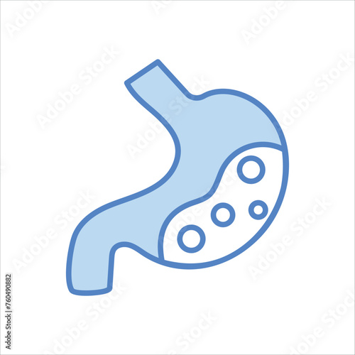 Stomach icon editable stock vector stock