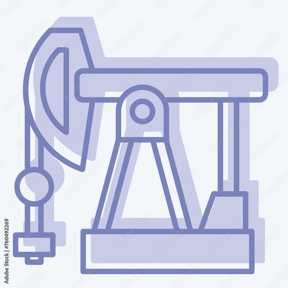 Icon Petroleum. related to Russia symbol. two tone style. simple design editable. simple illustration Icon Petroleum. related to Russia symbol. two tone style. simple design editable. simple illustration
