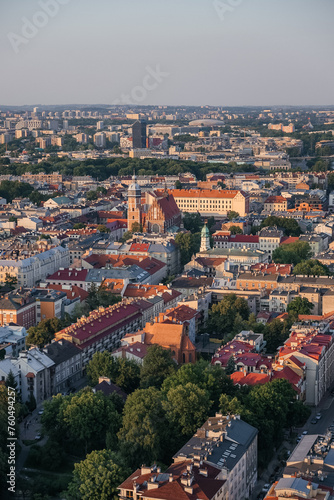 Soaring Above Krakow: A Balloon's Perspective of the Cityscape