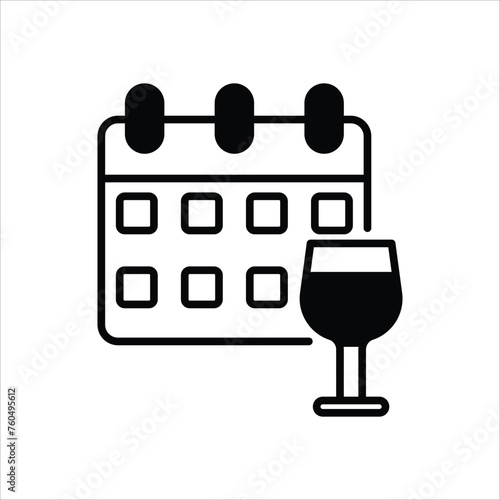 Alcoholism icon editable stock vector stock