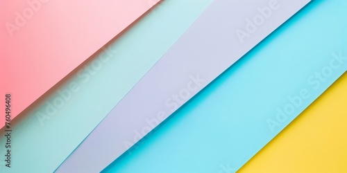 Different colored papers neatly stacked on top of each other in a vibrant display