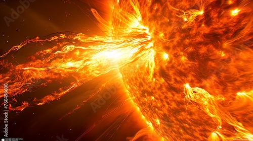 Solar Symphony  The Mesmerizing Dance of a Solar Prominence 