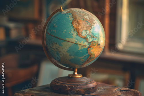 Planet Earth globe.