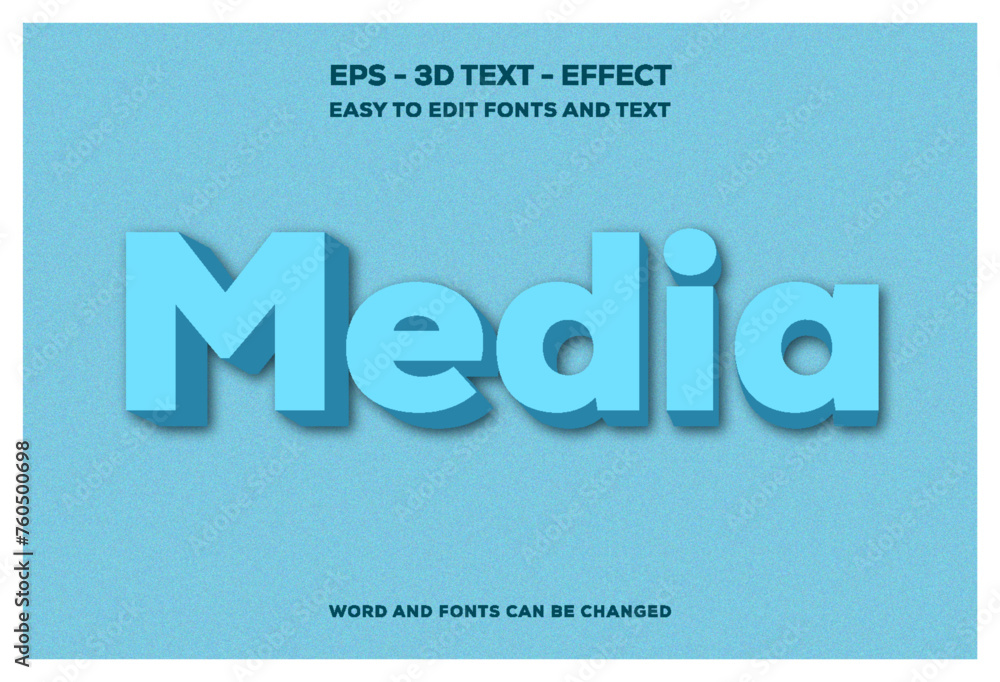Media 3D Text Effect.