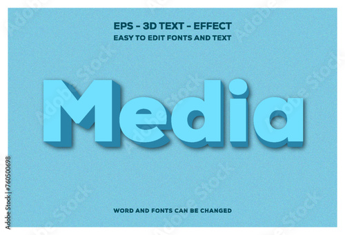 Media 3D Text Effect.