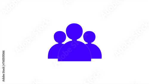 People icon. People icon set in trendy flat style. Persons symbol infographics website design.