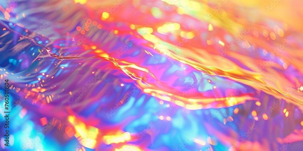 A vibrant object in sharp focus against a blurred background, showcasing colors and details