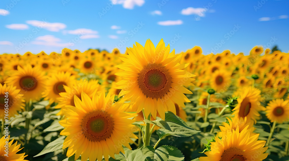 Fototapeta premium sunflower in the filed.
