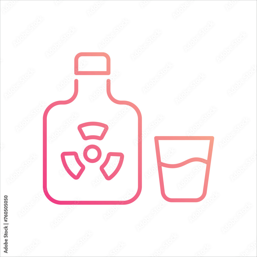 Toxic icon editable stock vector stock Toxic icon editable stock vector stock