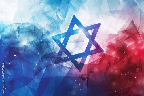 Jewish American heritage month background illustration