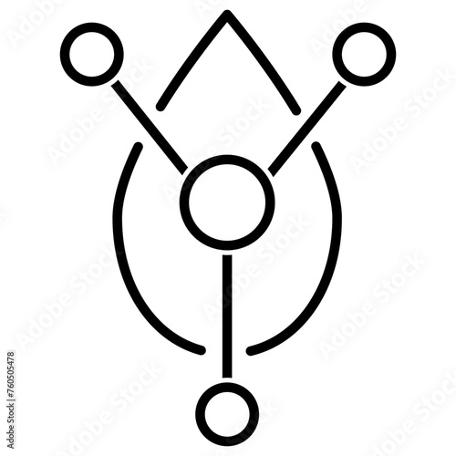 Pure retinol line icon. Facial serum sign. Vitamin A symbol.