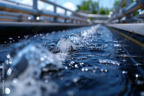 Industrial water management systems that adopt sustainable water use practices to conserve resources
