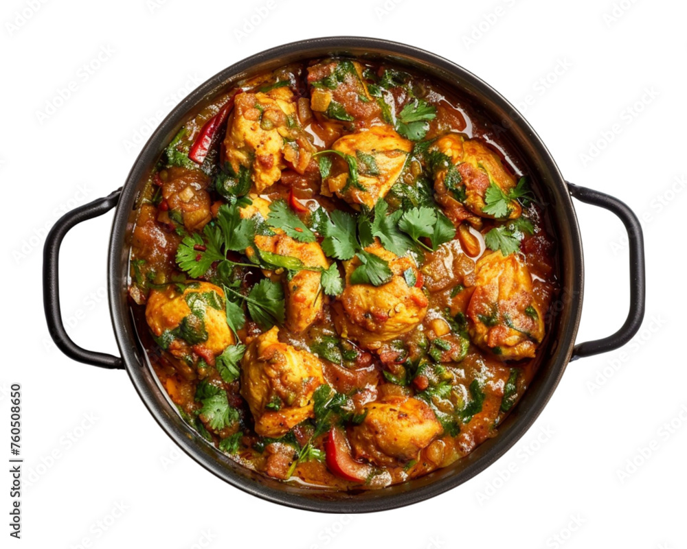 chicken curry on transparent background