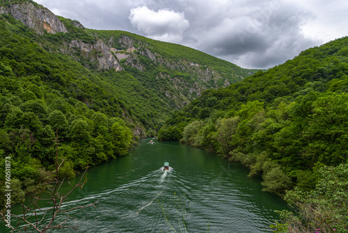 North Macedonia. A popular tourist destination is Matka Canyon. Attractions. Europe. photo