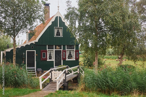 Photography Cozy old village in the evening Zaanstad, Netherlands