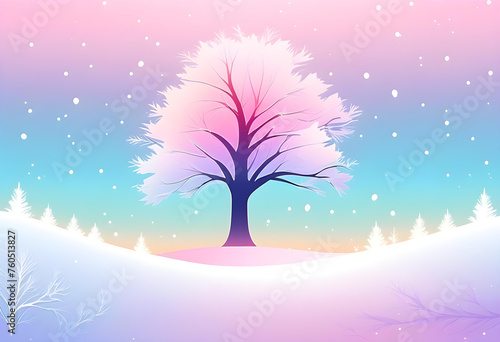 Winter Gradient Season Background, Gradient, Background, Winter, Seasonal, Snow, Cold, Frost, Ice, Chilly, Frozen, Snowflakes, Holiday, Cozy, Tranquil, AI Generated © Say it with silence.