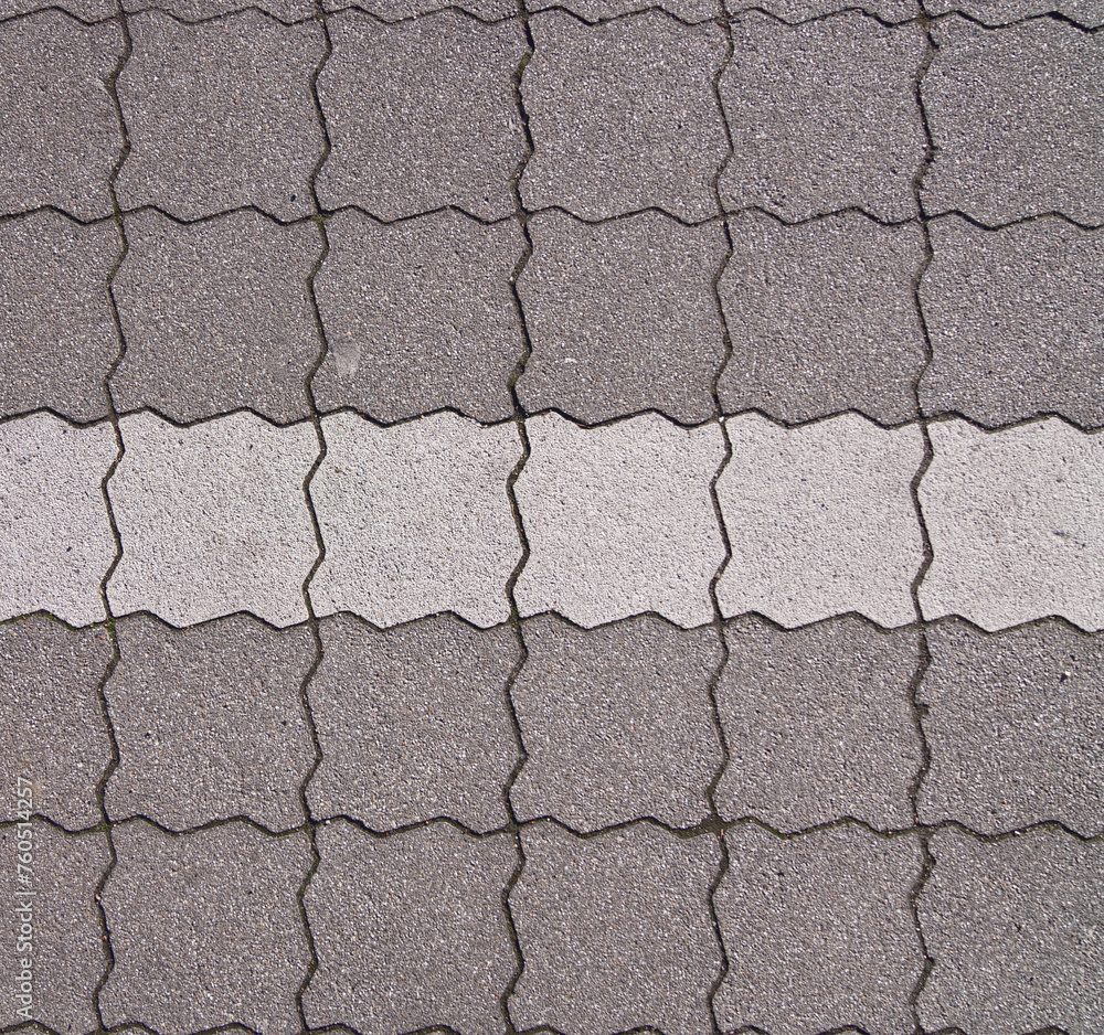 Obraz premium Parkflächenbegrenzung