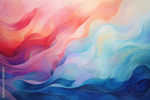 Enchanting gradient backgrounds painting the canvas with a palette of rich and vibrant colors. photo