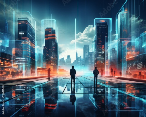 Digital twins of dystopian futures, where magic and technology battle for supremacy in smart cities