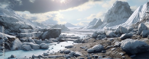 Digital twins of prehistoric ice age landscapes, populated with mammoths and used for educational VR tours