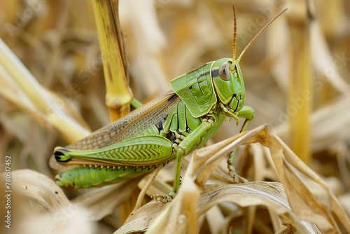 The aftermath of a grasshopper invasion in a cornfield © Igor