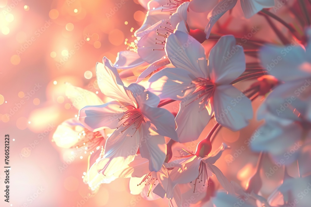 Floating Cherry Blossom Petals in the Air Floating Cherry Blossom Petals in the Air