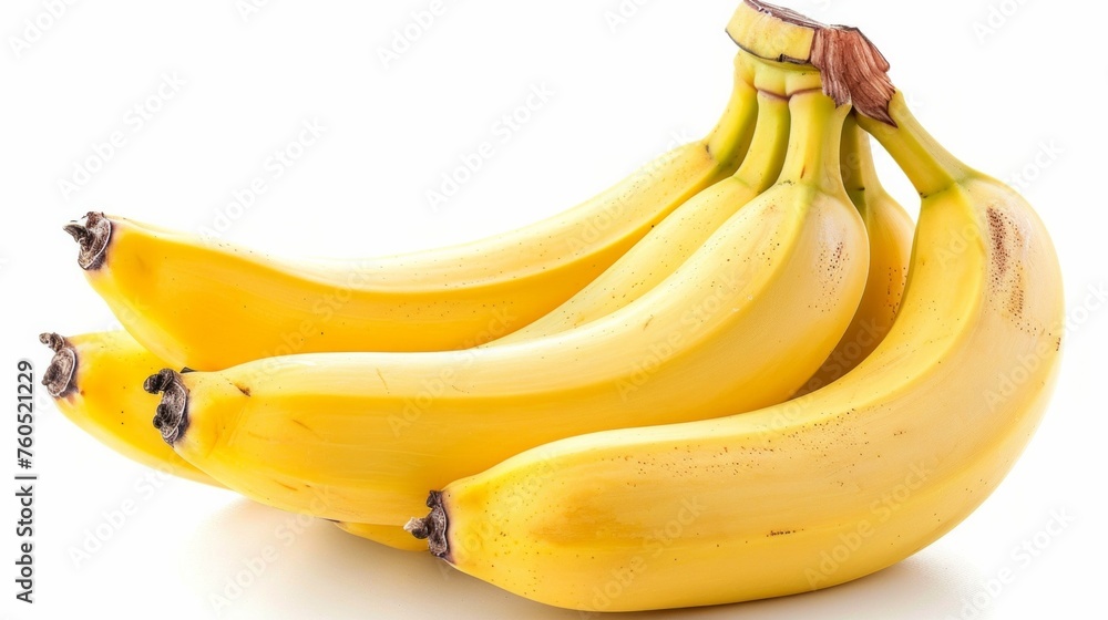 Bunch of bananas isolated on white background