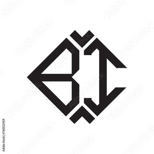 BI letter logo design.BI creative initial BI letter logo design . BI creative initials letter logo concept.